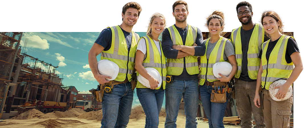 Pronto crew at a construction site